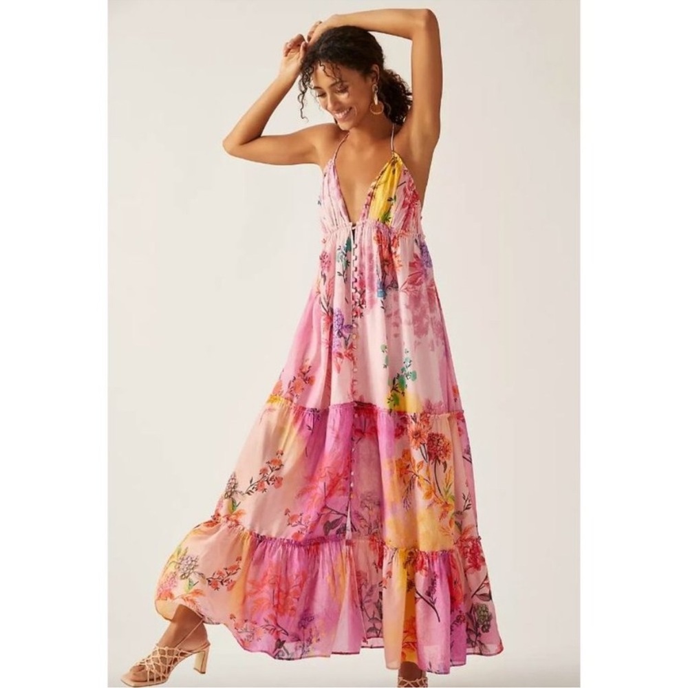 Anthropologie Alissa tiered maci dress nwot sold out online